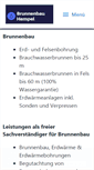 Mobile Screenshot of brunnenbau-hempel.de