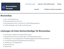 Tablet Screenshot of brunnenbau-hempel.de